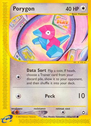 Porygon (103a) (AQ-103a)