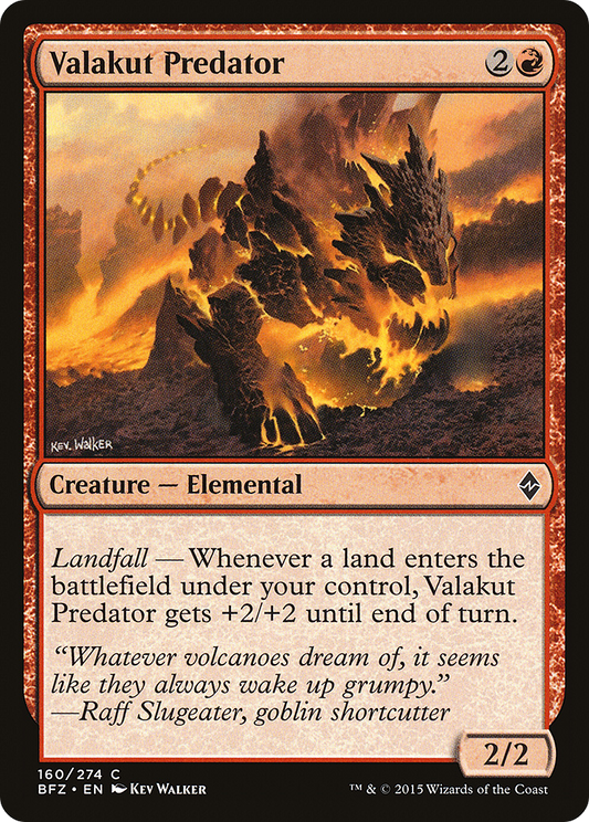 Valakut Predator (BFZ-160) (Foil)