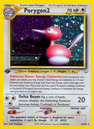Porygon2 (N3-012) (1st Edition Holofoil)