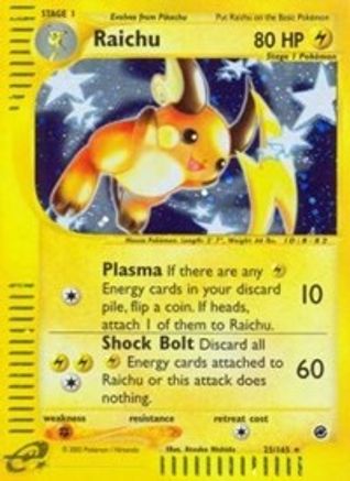 Raichu (25) (EX-025) (Reverse Holofoil)