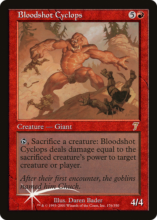 Bloodshot Cyclops (7ED-176★) (Foil)