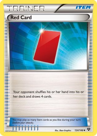 Red Card (XY-124) (Reverse Holofoil)