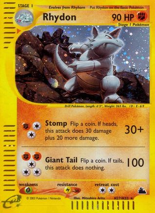 Rhydon (H27) (SK-H27) (Holofoil)