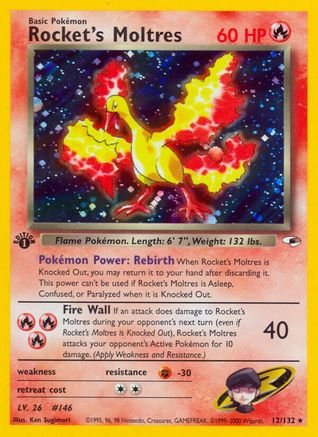 Rocket's Moltres (G1-012) (Unlimited Holofoil)