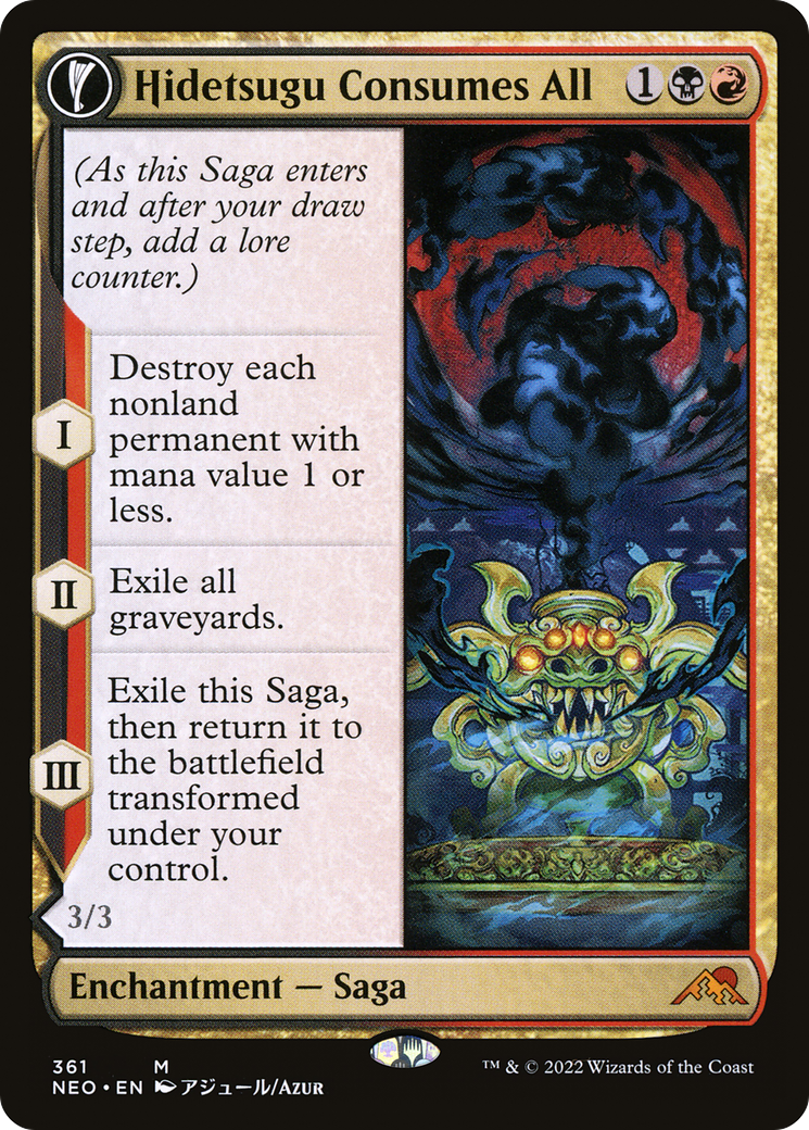 Hidetsugu Consumes All // Vessel of the All-Consuming (NEO-361) (Showcase)