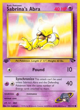 Sabrina's Abra (93) (G2-093) (Unlimited)