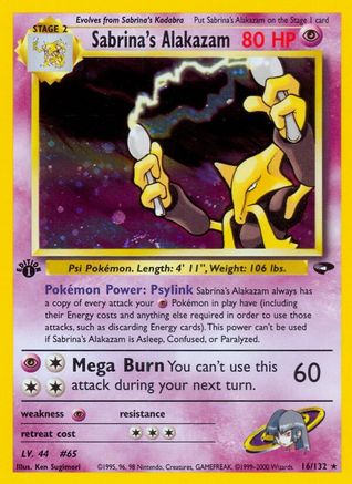 Sabrina's Alakazam (G2-016) (1st Edition Holofoil)