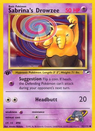 Sabrina's Drowzee (G1-092) (1st Edition)