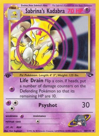 Sabrina's Kadabra (G2-058) (1st Edition)