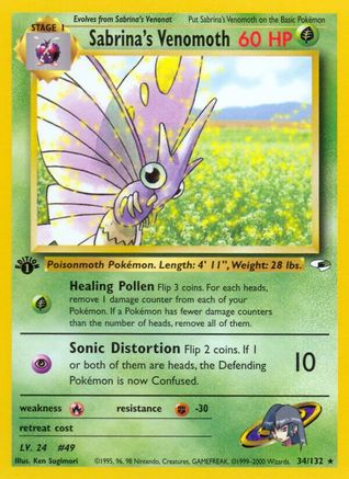 Sabrina's Venomoth (G1-034) (1st Edition)