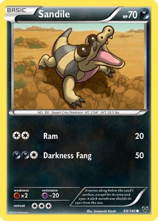 Sandile (XY-069) (Reverse Holofoil)