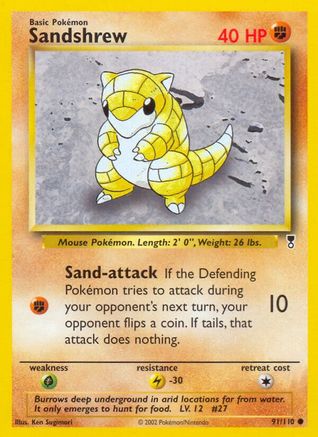 Sandshrew (LC-091) (Reverse Holofoil)