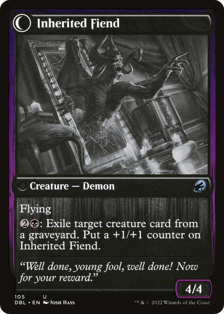 Heirloom Mirror // Inherited Fiend (DBL-105) (Foil)
