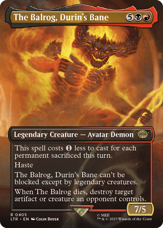 The Balrog, Durin's Bane (LTR-405) (Borderless) (Foil)