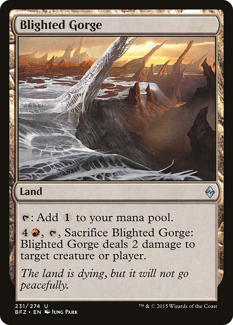 Blighted Gorge (BFZ-231) (Foil)