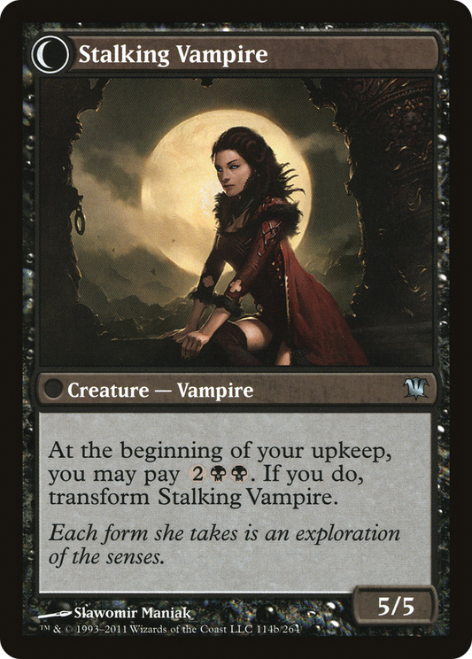 Screeching Bat // Stalking Vampire (ISD-114) (Foil)