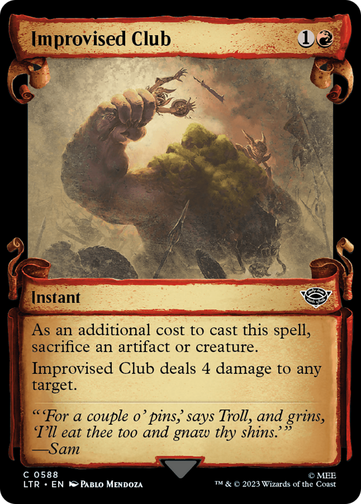 Improvised Club (LTR-588) (Showcase) (Scroll) (Foil)