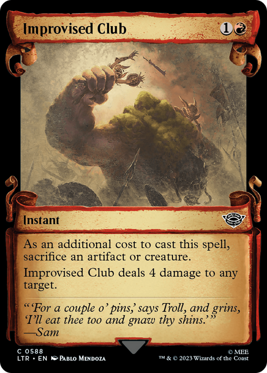 Improvised Club (LTR-588) (Showcase) (Scroll) (Foil)