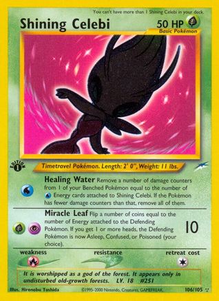 Shining Celebi (N4-106) (Unlimited Holofoil)