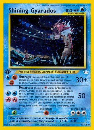 Shining Gyarados (N3-065) (1st Edition Holofoil)