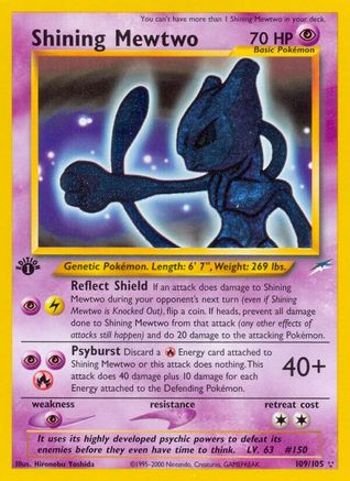 Shining Mewtwo (N4-109) (Unlimited Holofoil)