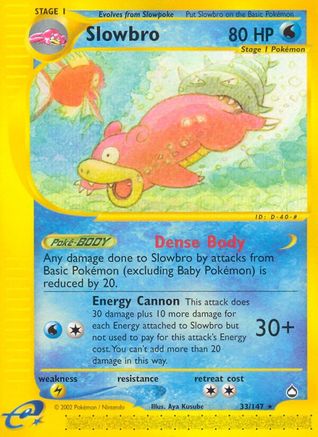 Slowbro (AQ-033) (Reverse Holofoil)