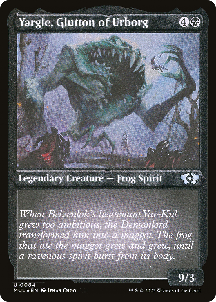 Yargle, Glutton of Urborg (MUL-084) (Etched Foil)