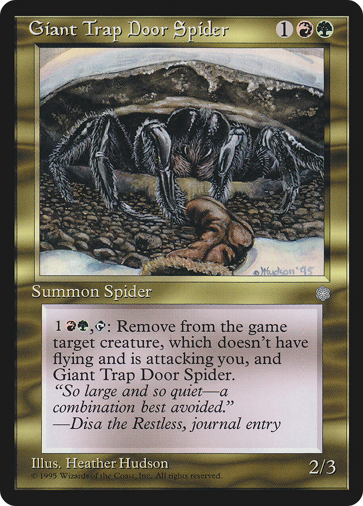 Giant Trap Door Spider (ICE-293)