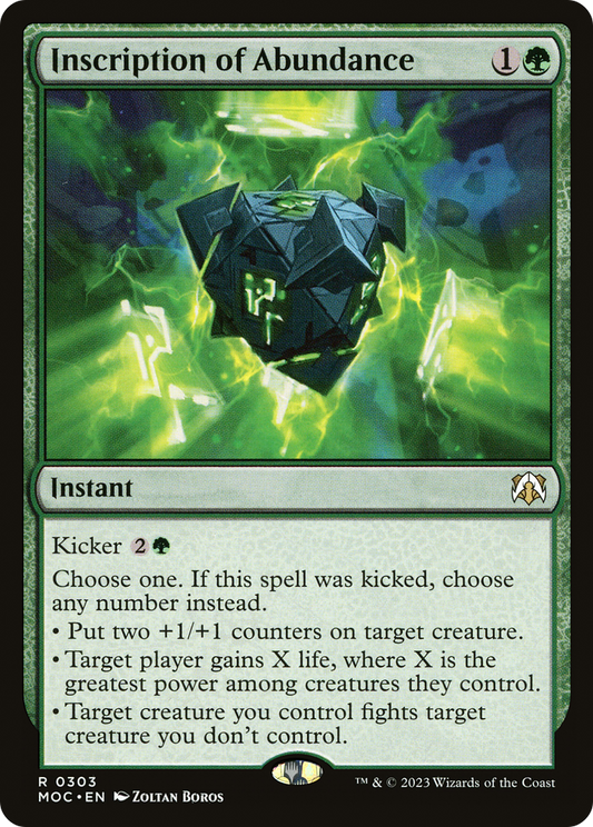 Inscription of Abundance (MOC-303)