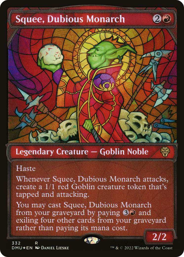 Squee, Dubious Monarch (DMU-332) (Showcase) (Textured Foil)
