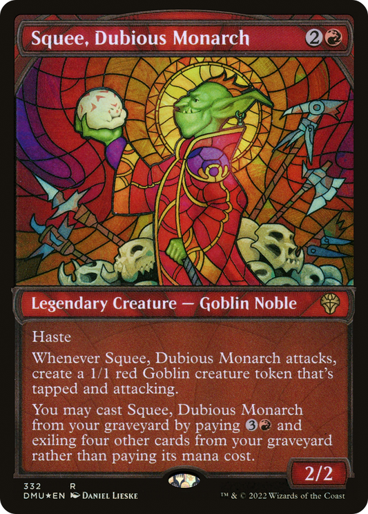 Squee, Dubious Monarch (DMU-332) (Showcase) (Textured Foil)