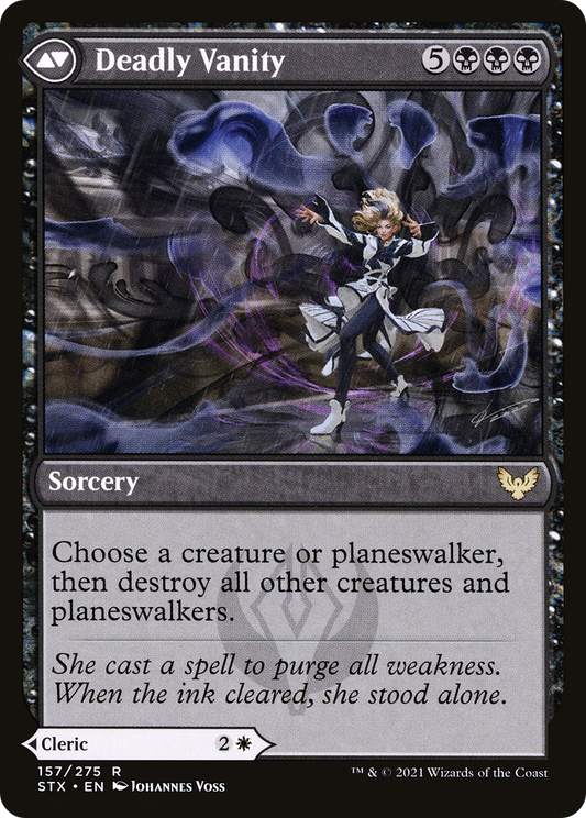 Selfless Glyphweaver // Deadly Vanity (STX-157) (Foil)