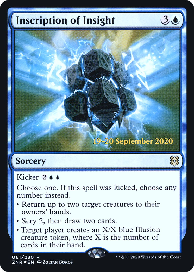 Inscription of Insight (PRE-61S) (Foil)