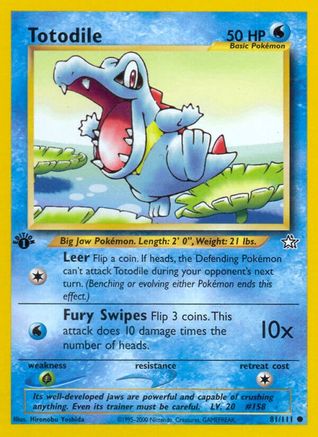 Totodile (81) (N1-081) (1st Edition)