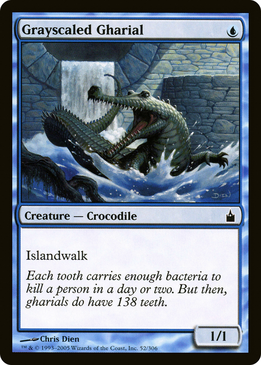 Grayscaled Gharial (RAV-052)