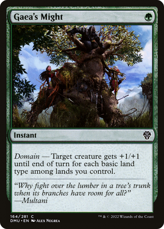 Gaea's Might (DMU-164) (Foil)
