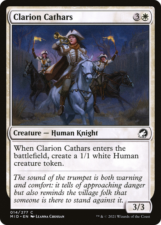Clarion Cathars (MID-014) (Foil)