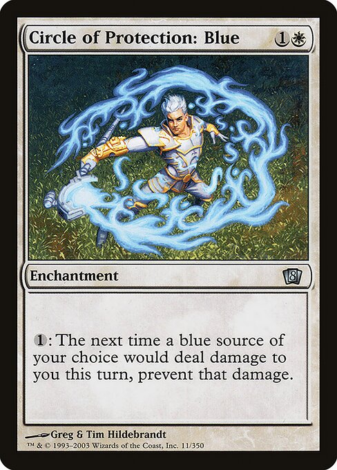 Circle of Protection: Blue (8ED-011★) (Foil)
