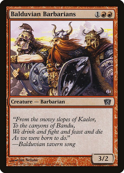 Balduvian Barbarians (8ED-176★) (Foil)
