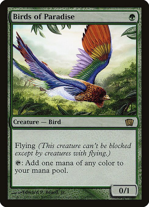 Birds of Paradise (8ED-233★) (Foil)