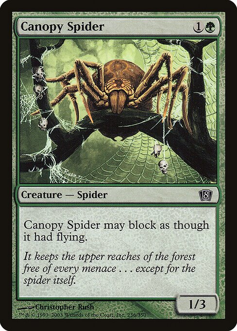 Canopy Spider (8ED-236★) (Foil)