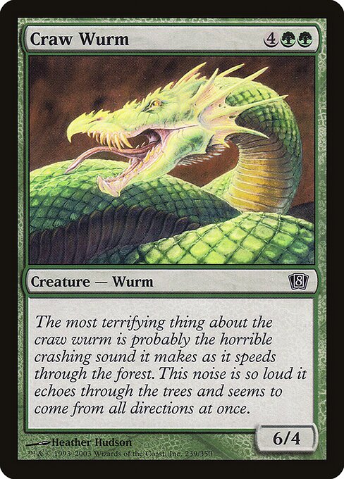 Craw Wurm (8ED-239★) (Foil)