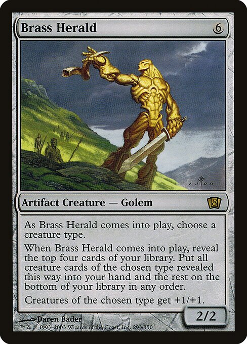 Brass Herald (8ED-293★) (Foil)