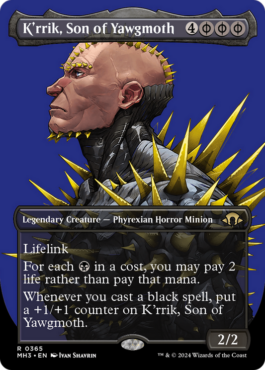 K'rrik, Son of Yawgmoth (MH3-365) (Borderless) (Foil)