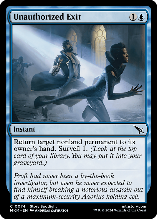 Unauthorized Exit (MKM-074) (Foil)