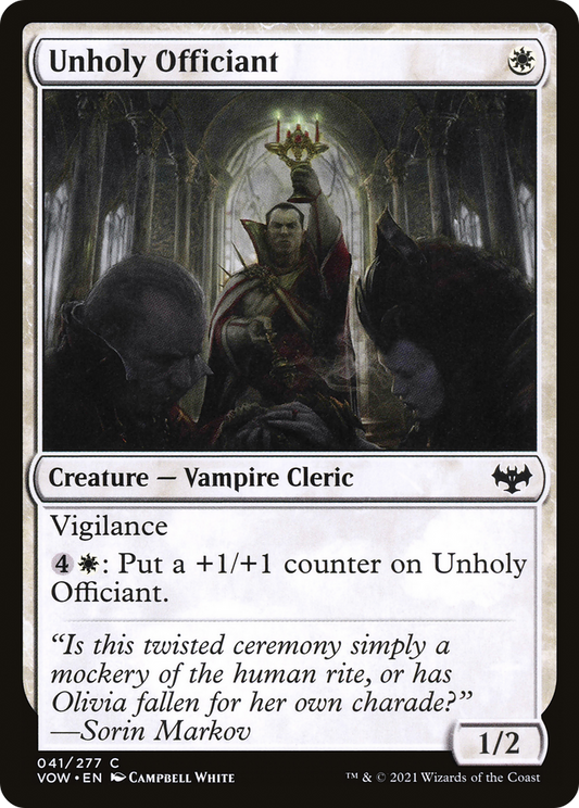 Unholy Officiant (VOW-041) (Foil)
