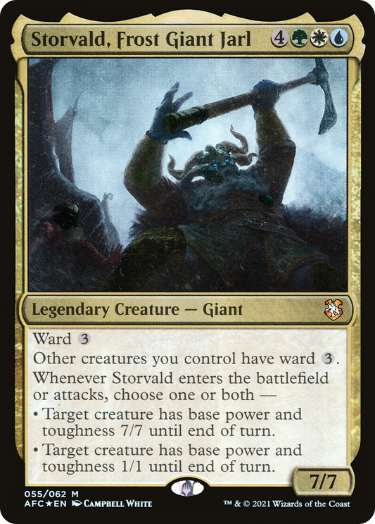 Storvald, Frost Giant Jarl (AFC-055) (Foil)
