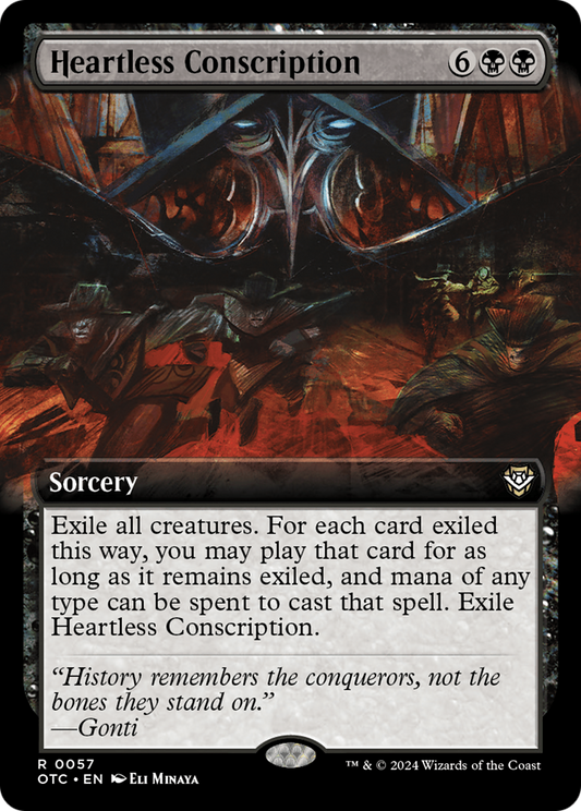 Heartless Conscription (OTC-057) (Extended Art)
