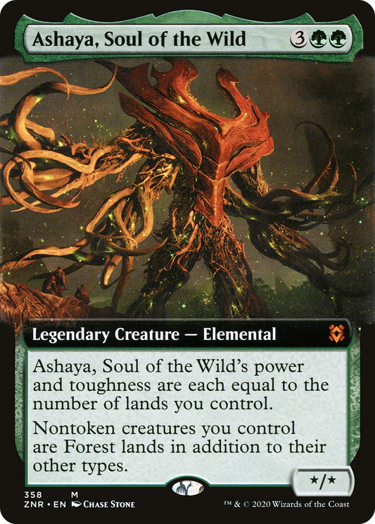Ashaya, Soul of the Wild (ZNR-358) (Extended Art)