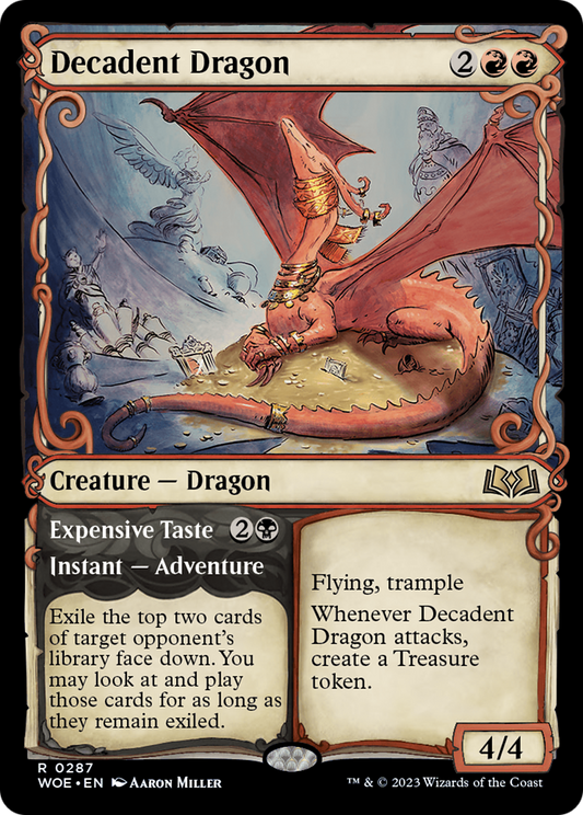 Decadent Dragon // Expensive Taste (WOE-287) (Showcase) (Foil)